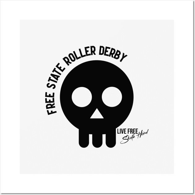 New logo Wall Art by Free State Roller Derby